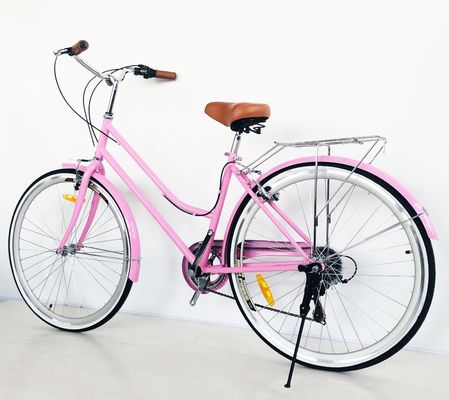 CPSC Colorido 700C CE Hi-Steel Lady City Bike con borde de aleación de aluminio y 7 velocidades