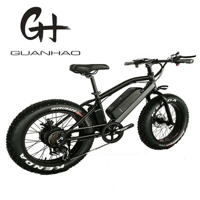 Bicicleta de montaña eléctrica de neumáticos de nieve de 20 pulgadas con motor de 48V 750W y batería de litio de 14AH