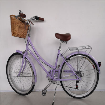 KMC 7 Gear Classic Lady Bike 28 Mujeres Vintage Bicicleta 26 Mujeres Retro Bicicletas con Cesta