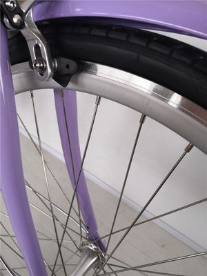 KMC Chain 26 pulgadas Europa OEM CE Shimano 7 velocidades Mujeres Lady City Bicicleta 1.8m longitud