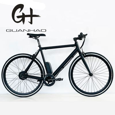 700C 24V 250W OEM Personalizado UL2849 CE 8.8AH Batería de litio 20KM/H Velocidad única Para hombres adultos Bicicleta eléctrica de engranaje fijo