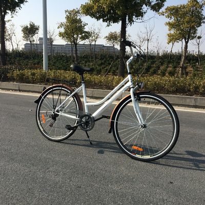 calle 28 pulgadas Ofo 7 velocidades retro damas mujeres chica CE estilo holandés bicicleta de ciudad blanca
