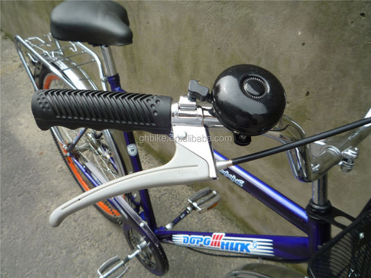 3-piece Combo Offer Vintage Adult Men Single Speed Retro City Cruiser Bike con cesta delantera