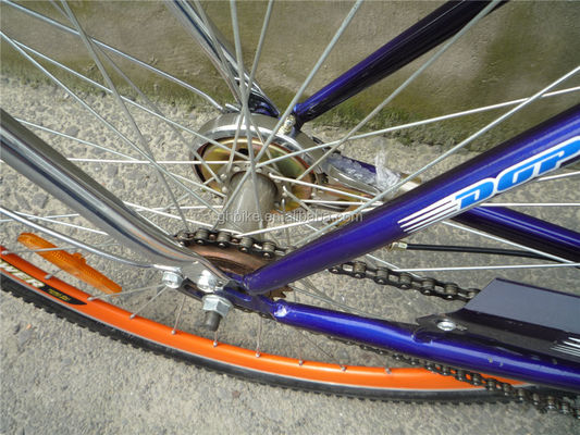 3-piece Combo Offer Vintage Adult Men Single Speed Retro City Cruiser Bike con cesta delantera