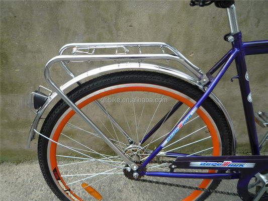 3-piece Combo Offer Vintage Adult Men Single Speed Retro City Cruiser Bike con cesta delantera
