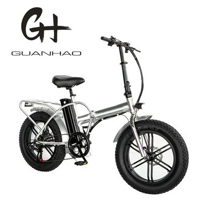 Bicicleta plegable eléctrica de 48V 13AH 750W con marco plegable de 20" y conjunto de ruedas de aleación de magnesio