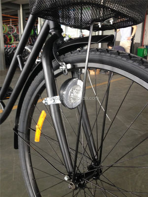Affordable Color Negro de velocidad única 26 pulgadas 28 pulgadas Ladies City Bike con marco de acero