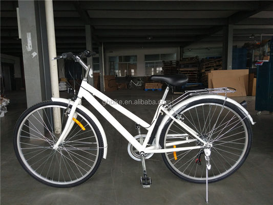 Bicicleta híbrida para adultos 700C de 6 velocidades Lady City Cruiser Bicicleta con peso bruto de 17 kg