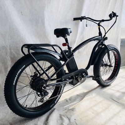 26" 4.0 48V 1000W 21AH Batería de litio Cuadro de aluminio eléctrico grasa Gran neumático de nieve Crucero de playa bicicleta