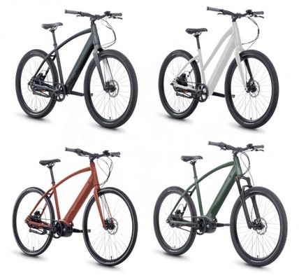 Single Speed 700C CE OEM CPSC 36V 350W Cuadro de aluminio bici eléctrica de la ciudad para hombres adultos