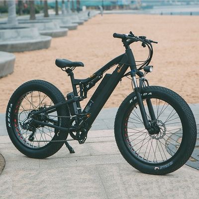 1000W Motor de gran potencia 21AH Capacidad de batería Bicicleta de montaña eléctrica de suspensión completa