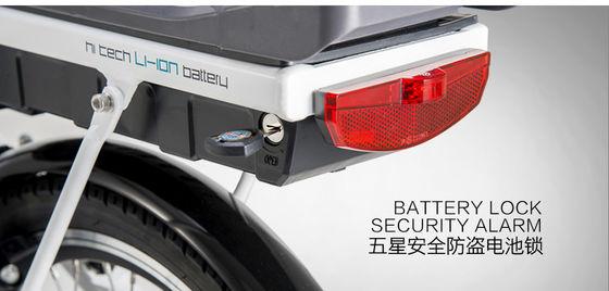 Bicicleta eléctrica plegable de 20 pulgadas con motor de 36V 350W y batería de litio de 10.4AH