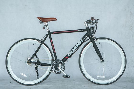 Ciudad 700C 25KM/H CE 36V 8AH Batería de litio OEM personalizada 250W Europa Ciudad de velocidad única para hombres adultos Bicicleta eléctrica con batería oculta