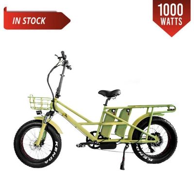 Bicicleta eléctrica de carga con carga rápida con doble motor eléctrico de 48 V de 1000 vatios
