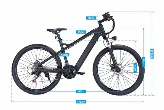 OEM EE.UU. Bicicleta eléctrica de montaña personalizada de 26" 48V 500W con 7 velocidades y velocidad máxima de 40KM / h