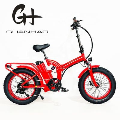 Ancho del neumático 20*4&quot; 48V 21ah Batería de litio 1000W Bicicleta plegable eléctrica de suspensión completa