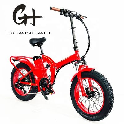 Ancho del neumático 20*4&quot; 48V 21ah Batería de litio 1000W Bicicleta plegable eléctrica de suspensión completa