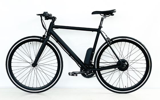 700C 350W 36V 8.8AH Cuadro de aluminio CE OEM Personalizado Europa Bicicleta eléctrica de velocidad única para hombres