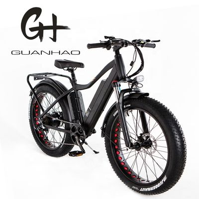 Snow 26&quot; 52V 1000W bicicleta eléctrica de montaña con 7 marchas de velocidad y 17AH batería de litio