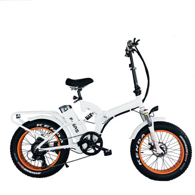 Bicicleta eléctrica de nieve de 20 pulgadas con suspensión completa con batería de 48V 21AH y motor trasero Bafang de 1000W