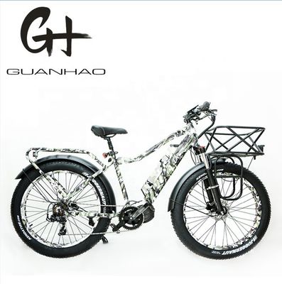 26x4.0 pulgadas de montaña eléctrica bicicleta de neumáticos de grasa con 1000W motor de buceo y portador delantero