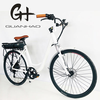 48V 14AH Batería de litio 7 velocidades Cuadro de aluminio Bicicleta eléctrica 700C 500W