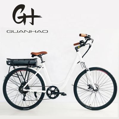 48V 14AH Batería de litio 7 velocidades Cuadro de aluminio Bicicleta eléctrica 700C 500W