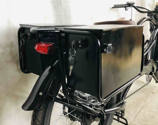 750W 48V 118AH 24&quot; 3.0 Pneumático de velocidad única 45KM/H Bicicleta de chopper eléctrica de doble batería