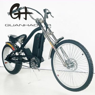 24&quot;-20&quot; 48V500W 40KM/H Single Speed Adult Chopper Bicicleta eléctrica con y Pedal ordinario