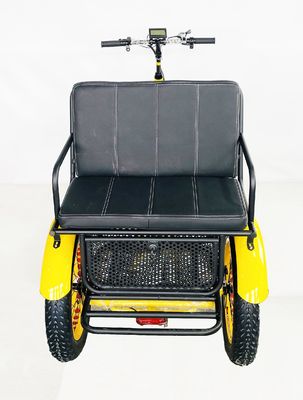 Triciclo eléctrico de pasajeros de US Fat Tire con motor Bafang de 1000W y pedal de aluminio