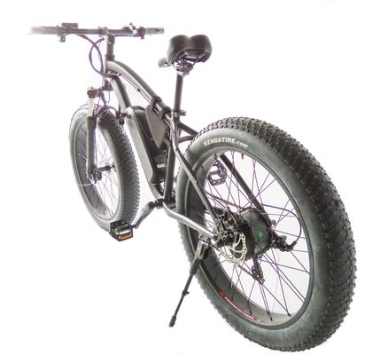Cuadro de acero de 26 pulgadas Hi-Ten 48V 500W 10.4AH neumático eléctrico de montaña chino de nieve
