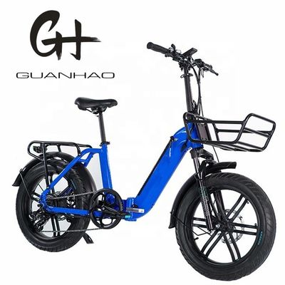 750W Magwheel Motor A través de Aluminio Cuadro Plegable Suspensión de la horquilla Bicicleta Plegable Eléctrica