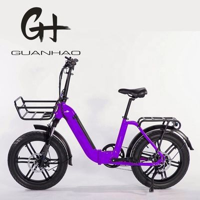 750W Magwheel Motor A través de Aluminio Cuadro Plegable Suspensión de la horquilla Bicicleta Plegable Eléctrica