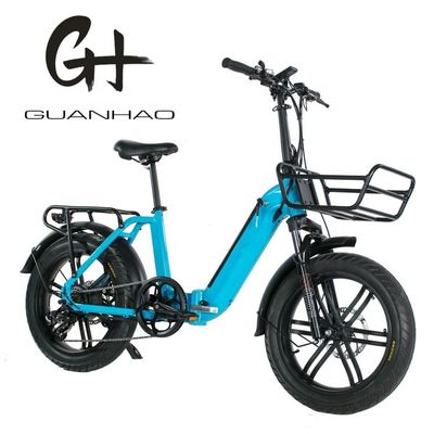750W Magwheel Motor A través de Aluminio Cuadro Plegable Suspensión de la horquilla Bicicleta Plegable Eléctrica