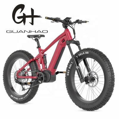 Batería de tubo descendente de 26 pulgadas Bafang M620 Motor medio 48V 750W 10.5AH CE 45KM/H EBIKE de neumáticos de grasa