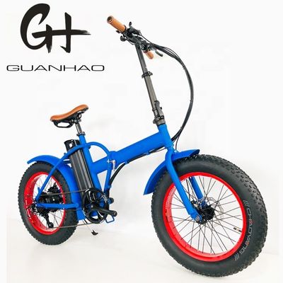 Compacto de 20 pulgadas 500W 48V 14AH 28MPH bicicleta eléctrica plegable neumático graso plegable bicicleta eléctrica nieve EBIKE