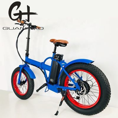 Compacto de 20 pulgadas 500W 48V 14AH 28MPH bicicleta eléctrica plegable neumático graso plegable bicicleta eléctrica nieve EBIKE