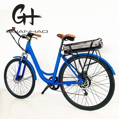 27.5&quot; 48V 500W 14AH 45KM/H EN15194 CE Stock Lady Electric City Ebike con engranaje trasero de 7 velocidades