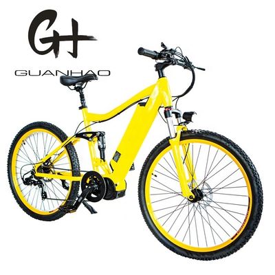 26&quot; 2.20 Electric Mountain Bike con Cuadro de aleación de aluminio Suspensión completa y Bafang BBS02 G510 1000W Mid Drive