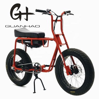 Freno de disco 20 pulgadas 750w 1000w Batería doble neumático eléctrico de grasa bicicleta de montaña vintage 2 asientos crucero de playa max 50KM/H ebike