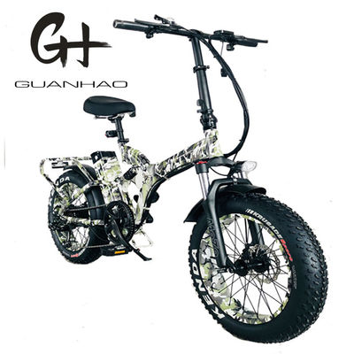 Bicicleta eléctrica de neumáticos de nieve de 20 pulgadas con motor de eje trasero de 750W y batería de litio de 48V30AH
