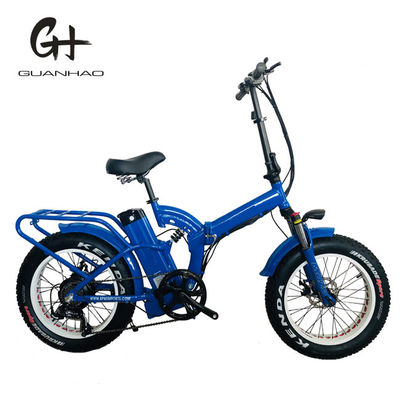 Bicicleta eléctrica de neumáticos de nieve de 20 pulgadas con motor de eje trasero de 750W y batería de litio de 48V30AH