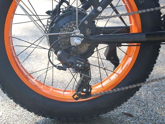 1000W 14AH Cuadro de suspensión completa 20&quot;x4.0 Gran neumático de grasa Gran neumático de nieve plano Ebike de freno de disco