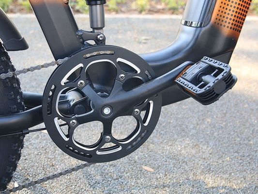 1000W 14AH Cuadro de suspensión completa 20&quot;x4.0 Gran neumático de grasa Gran neumático de nieve plano Ebike de freno de disco