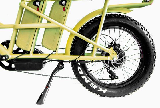 Cuadro de aleación de aluminio 48V34AH 1000W Fat Tire Ebike con dos baterías y dos cestas