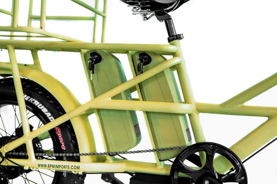 Cuadro de aleación de aluminio 48V34AH 1000W Fat Tire Ebike con dos baterías y dos cestas