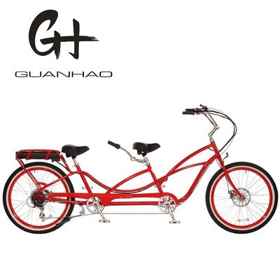 Velocidad máxima 30-50Km/h 500W 26&quot;*2.3 LCD Display Tandem Bicicleta eléctrica para dos personas