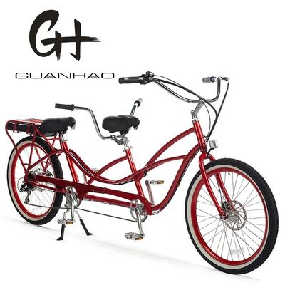 Velocidad máxima 30-50Km/h 500W 26&quot;*2.3 LCD Display Tandem Bicicleta eléctrica para dos personas