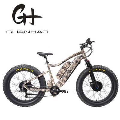 Motor central de 26&quot; 4.0 neumático de grasa bicicleta eléctrica para adultos con doble batería 48V1000W X2WD CE