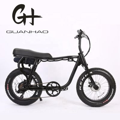 Elegante 20&quot; 48V 500W rueda trasera sin escobillas de motor 4.0 neumático de grasa bici eléctrica de ciudad chopper